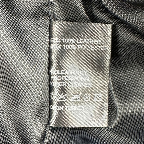 Leopard Print Leather Jacket Size Small Belted Moto Grunge Goth Edgy Streetwear - Picture 7 of 12